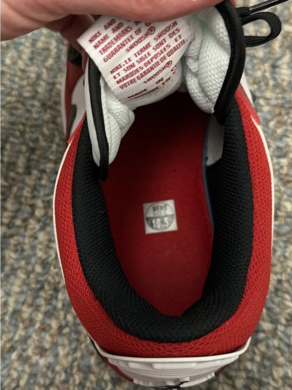 Nike Kids' Red/White/Black Low-Top Sneakers